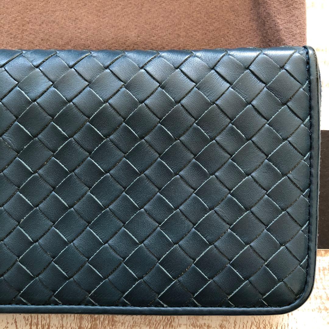 ボッテガヴェネタ　編み込みラウンドファスナー長財布