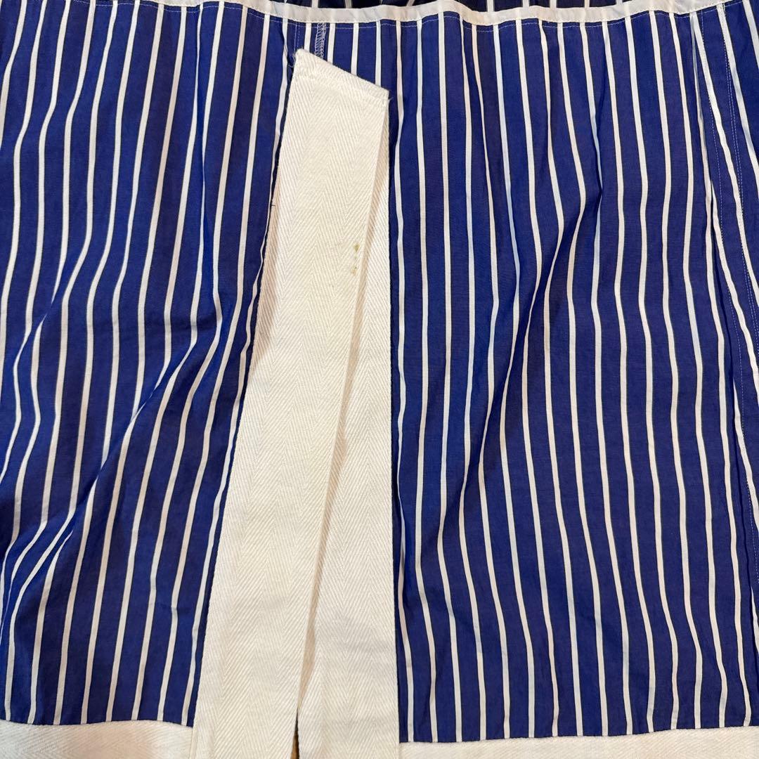 sacai ドッキングストライプシャツコート　サンプル品