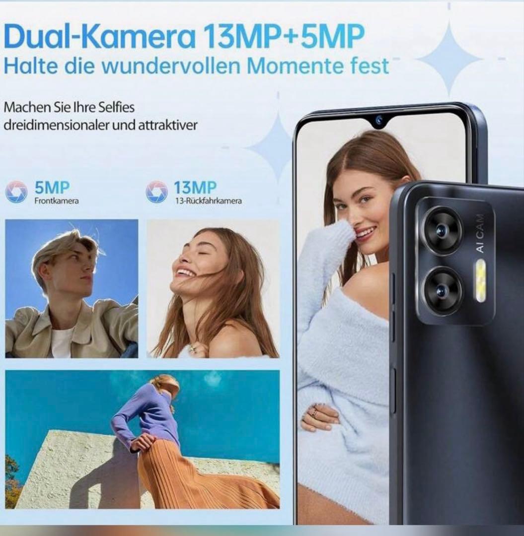 OUKITEL C36 スマートフォン 256GB/1TB Android 14