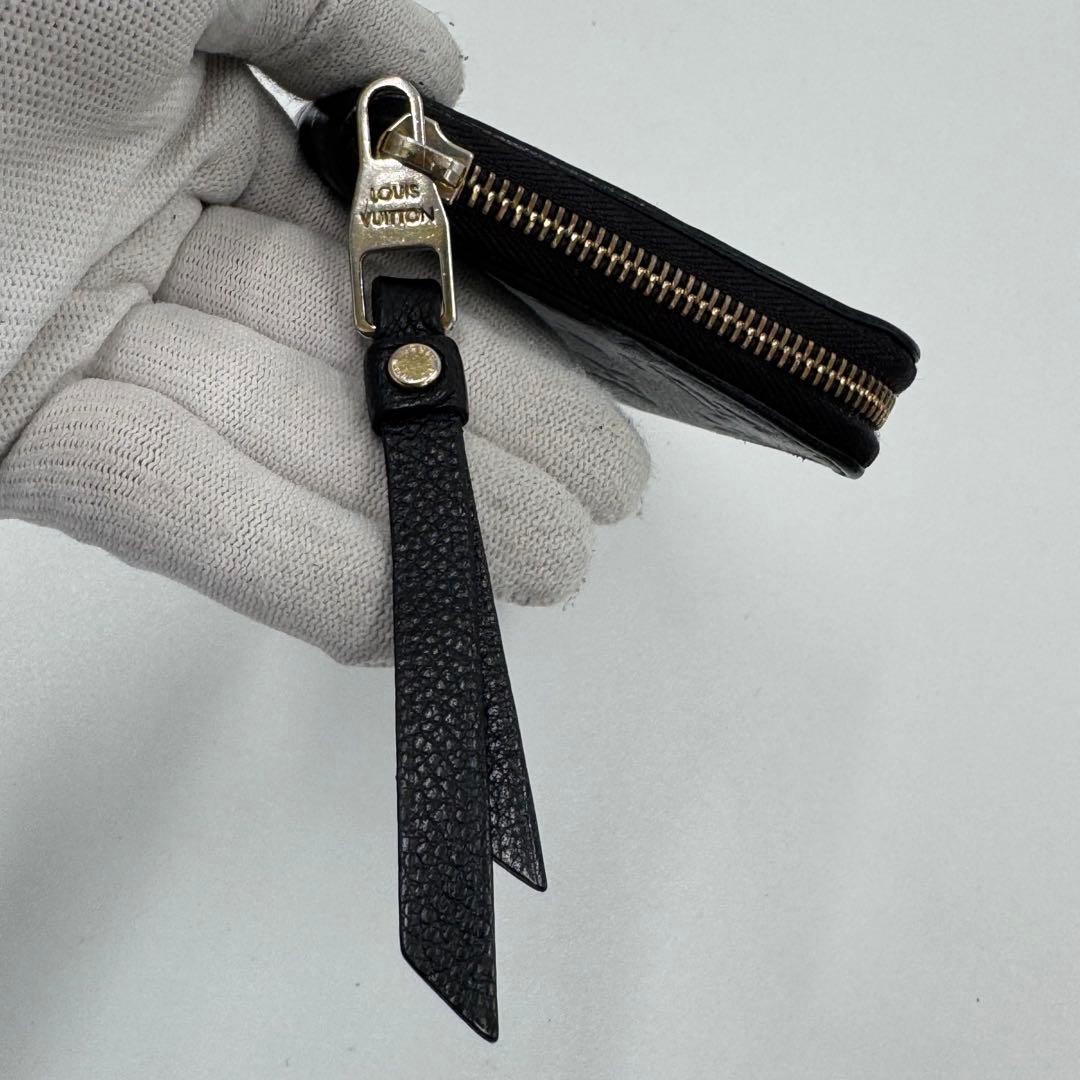 ルイヴィトン アンプラント ジッピーウォレット レザー ラウンド 長財布 黒