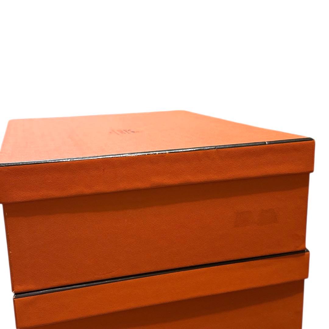 エルメス　黒 レザー スクエアトゥ ロングブーツ　36.5