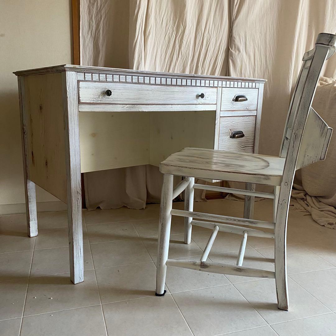 jon living 北欧　シャビーシック　チャーチチェア　椅子　チェア　白家具