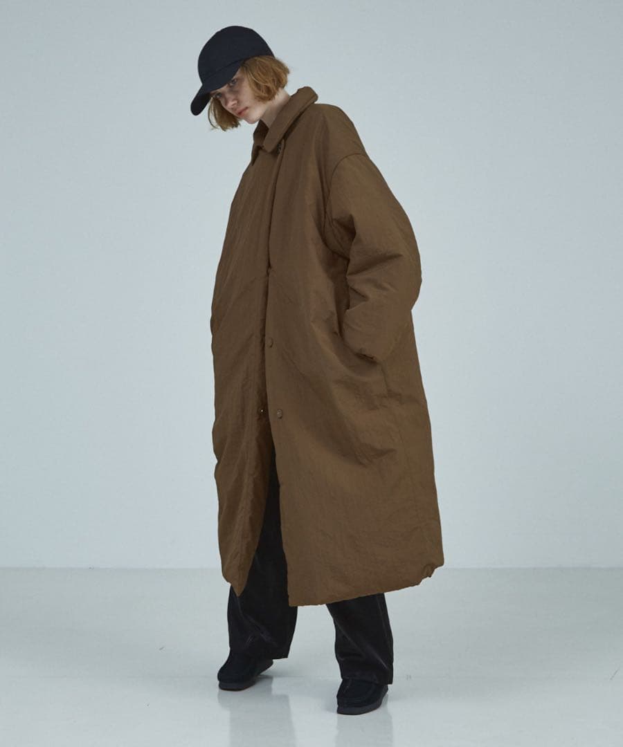 新品NOMINE 3WAYカラー中綿 ブラウン ダウンジャケット ロングコート