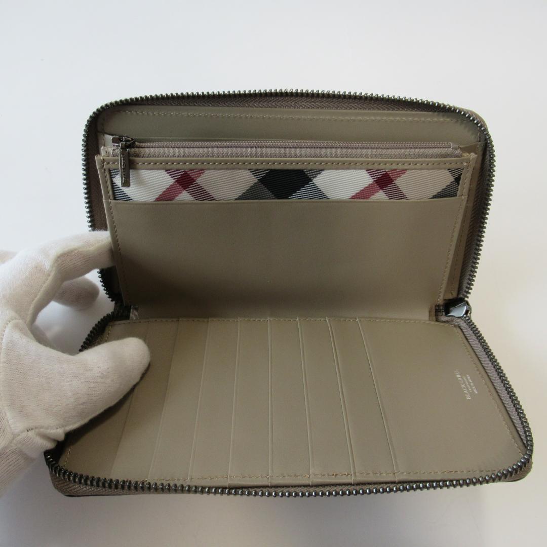 ブラックレーベルクレストブリッジ新品 ラウンドジップウォレット/長財布