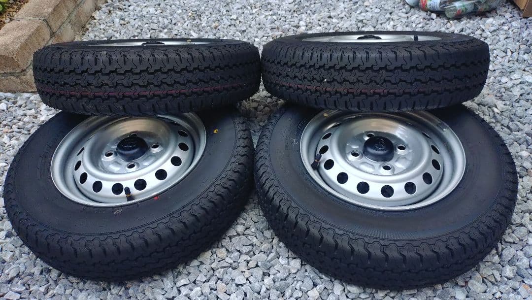 ②145/80R12LTヨコハマタイヤ・ホイールセット 2023年製