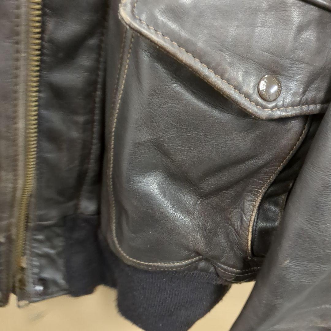 schott 184sm g-1 42 usa製 ブラウン レザージャケット