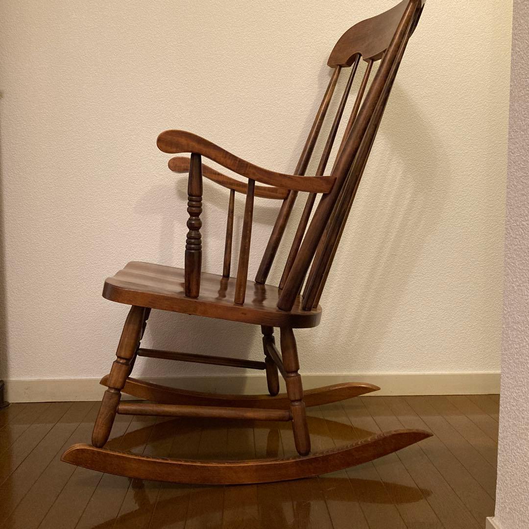【只今お買い得価格】ロッキングチェア・レトロ・アンティーク木製椅子