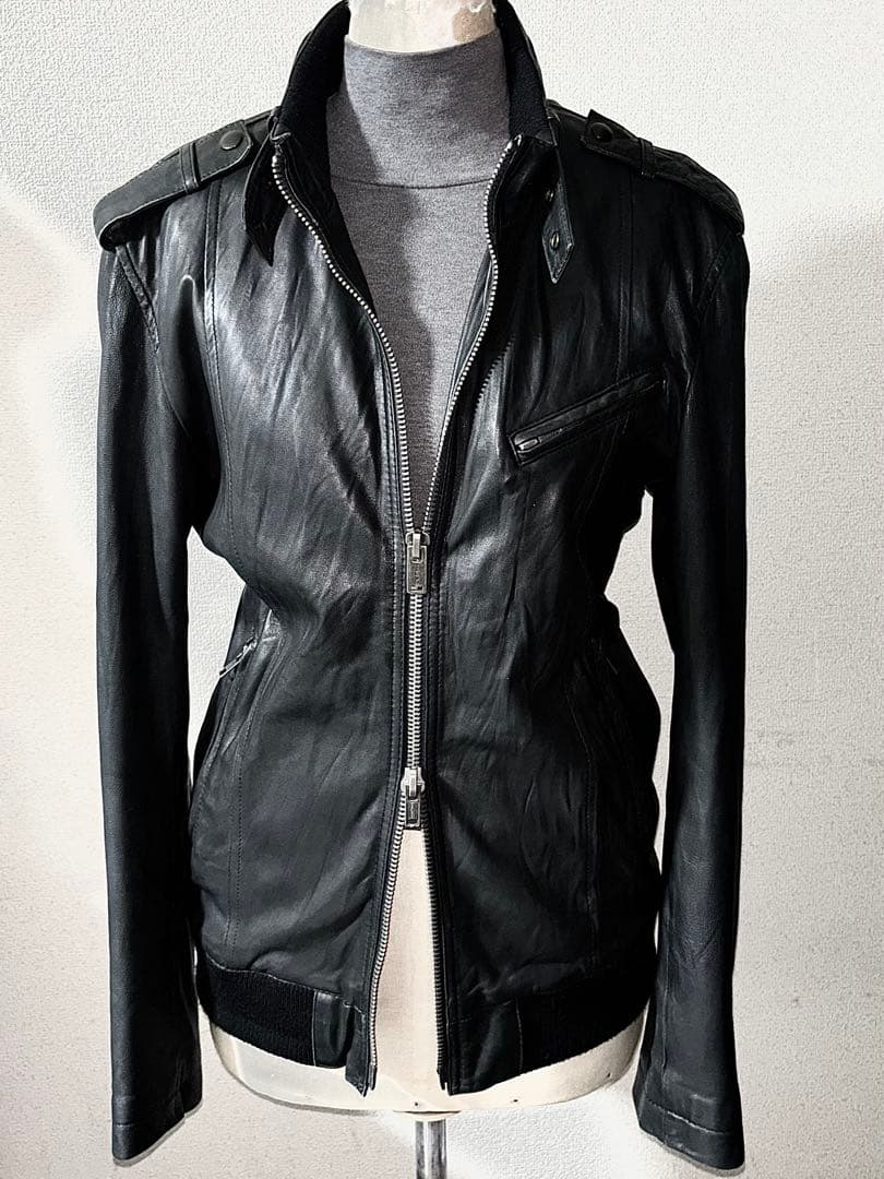 アメリカンラグシー 5万円程 柔らか 羊革 ラム レザー ジャケット ライダース