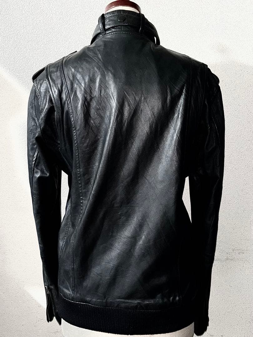 アメリカンラグシー 5万円程 柔らか 羊革 ラム レザー ジャケット ライダース