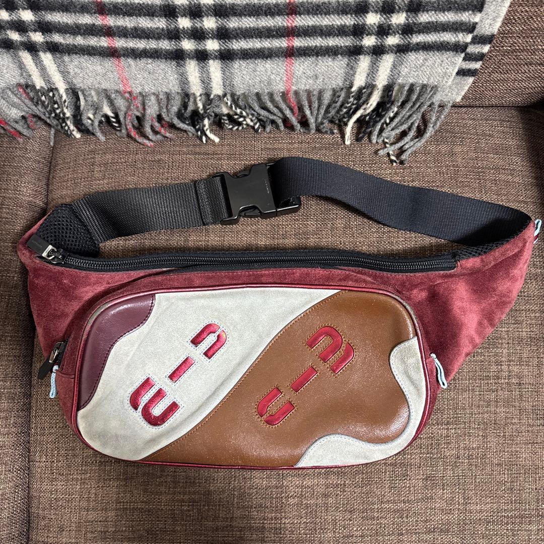 バッグ 00s special archive miumiu logo body bag