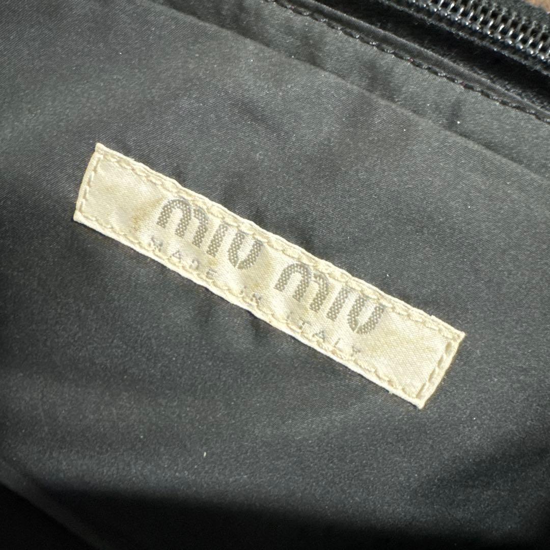 バッグ 00s special archive miumiu logo body bag
