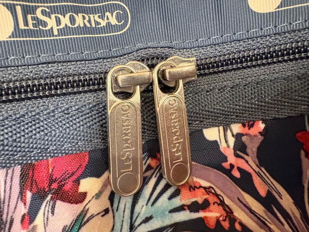 新品・未使用 レスポートサック ボストンバッグ 花柄 ネイビー ウィークエンダー