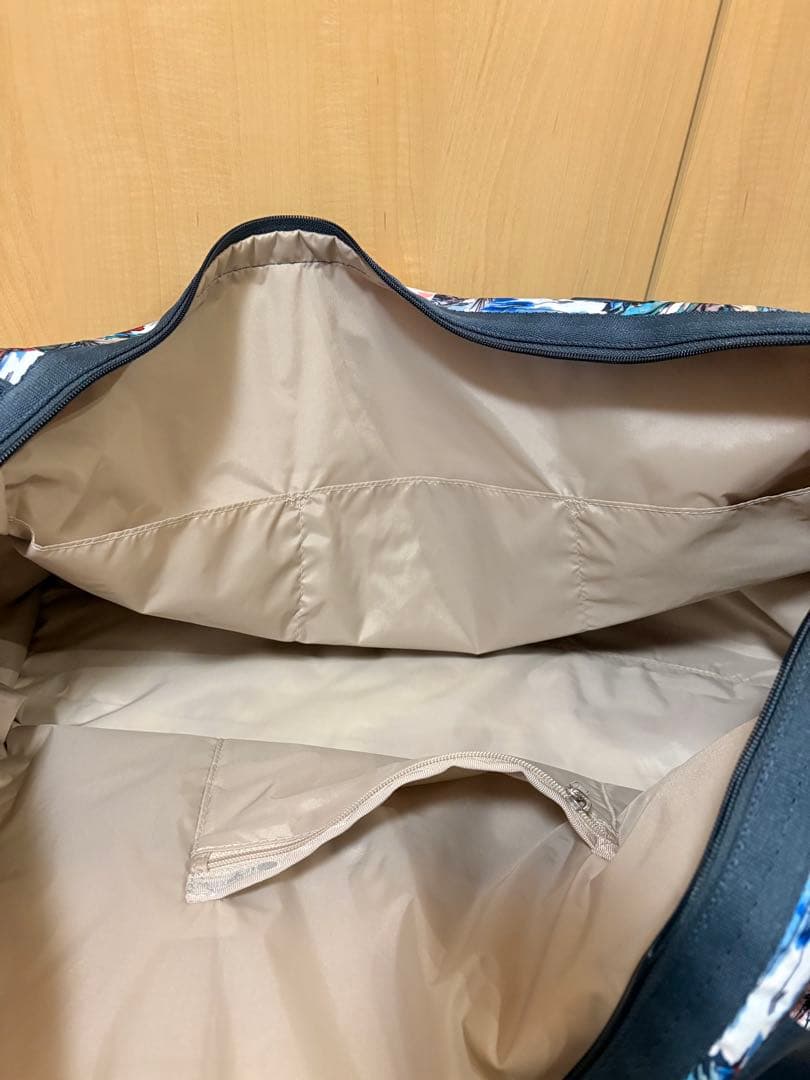 新品・未使用 レスポートサック ボストンバッグ 花柄 ネイビー ウィークエンダー