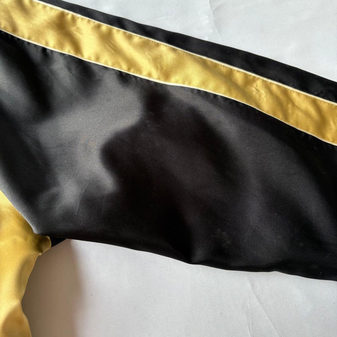 東洋エンタープライズ 鷹×龍 刺繍 スカジャン M18333 ブラック ゴールド