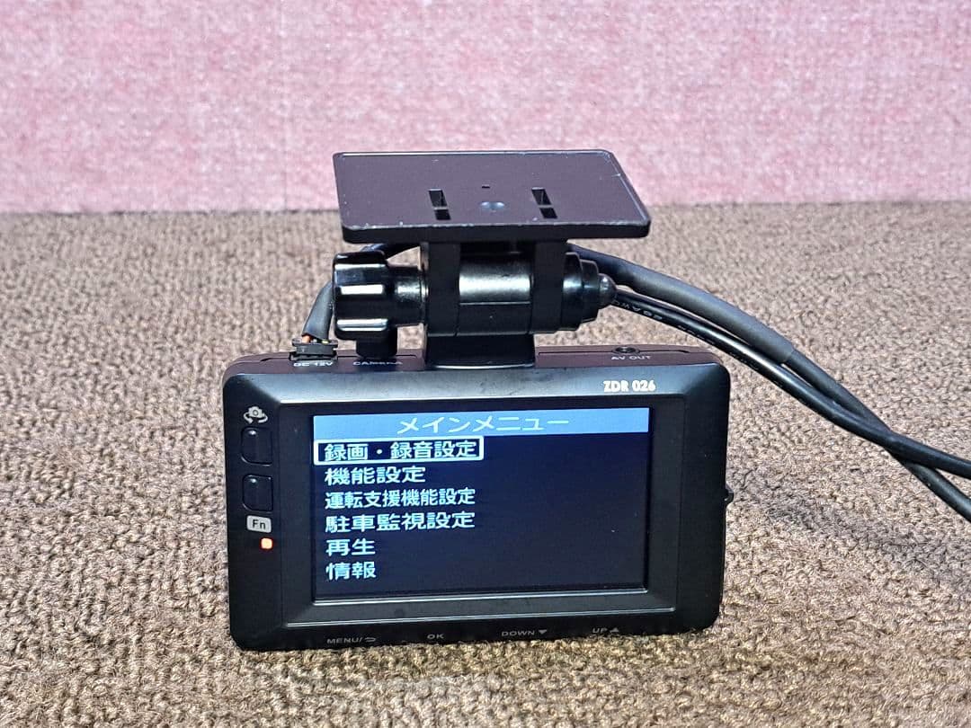 配線新品・駐車監視◆コムテック ドライブレコーダー ZDR 026 ◆動作良好