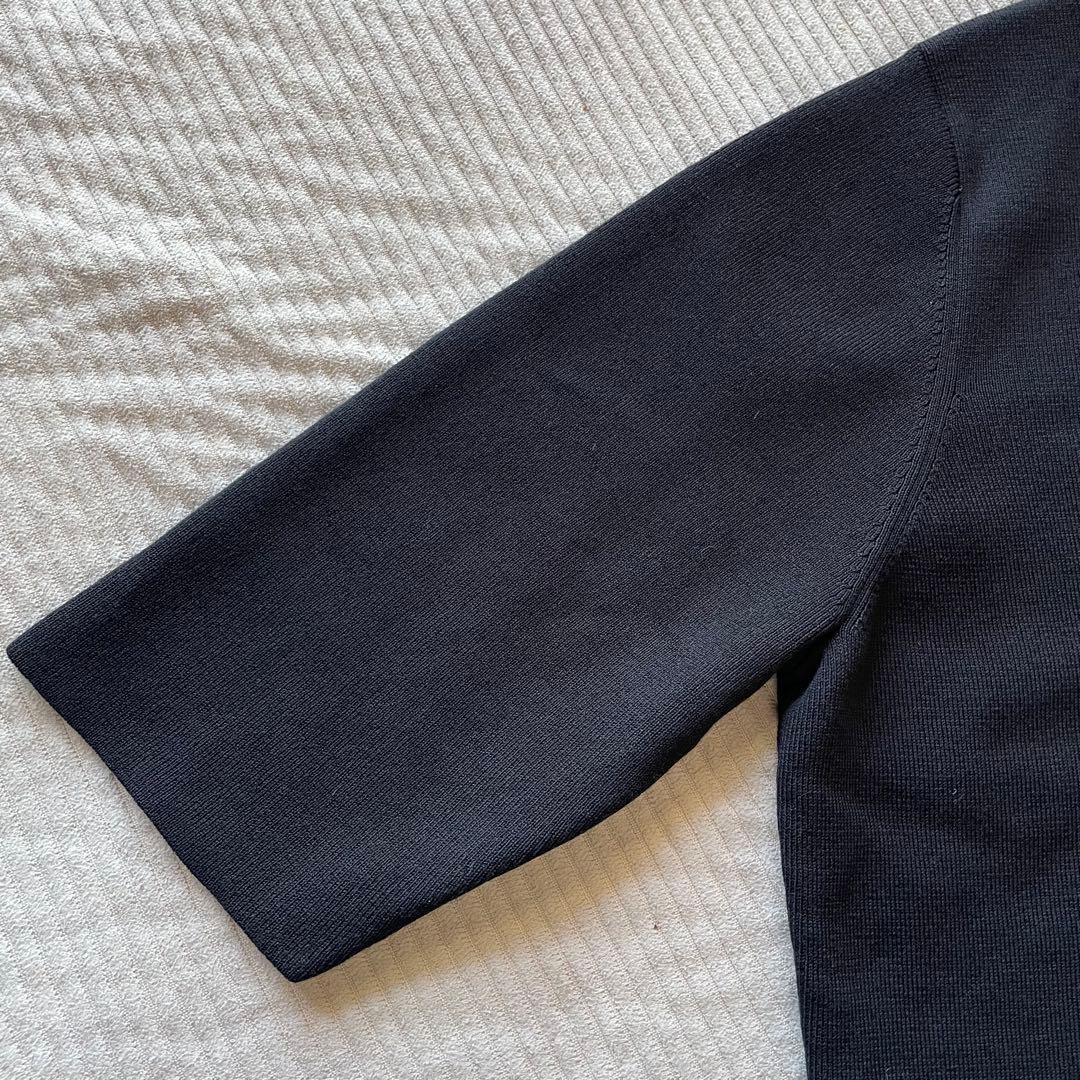 【新品】デミルクス ビームス シンプルモックネックニットブラック 人気