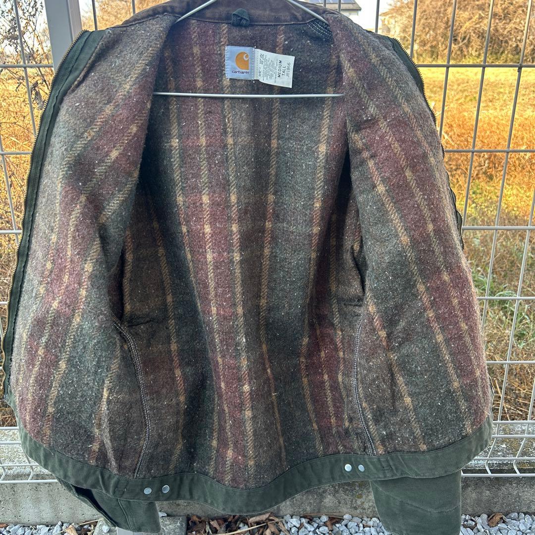 1996年製　Carharttデトロイトジャケット　モスグリーンMOS USA製