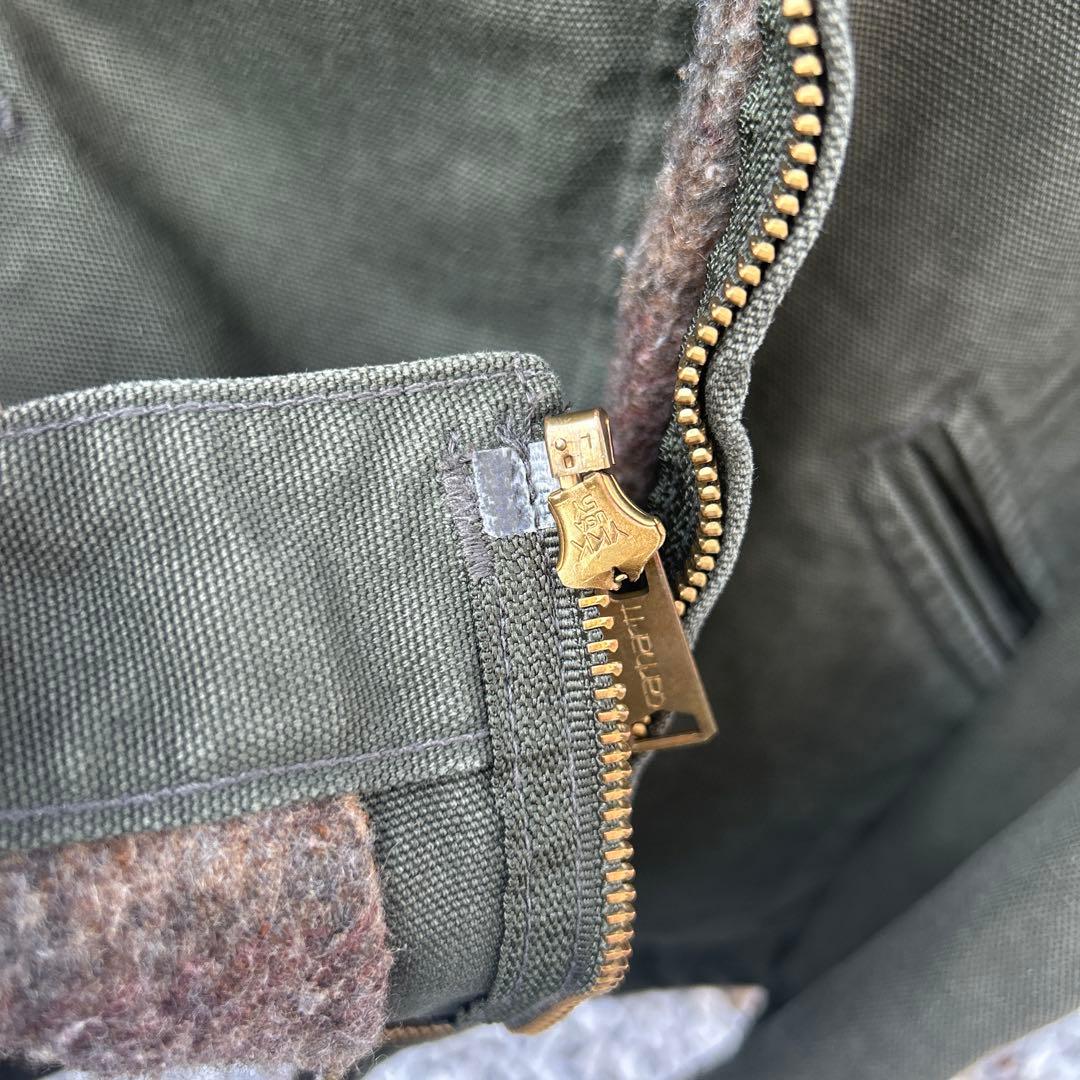 1996年製　Carharttデトロイトジャケット　モスグリーンMOS USA製