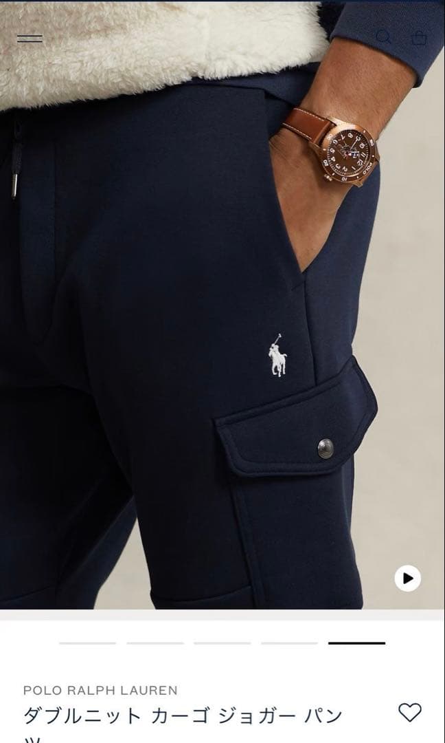 ラルフローレン　セットアップ　ネイビー