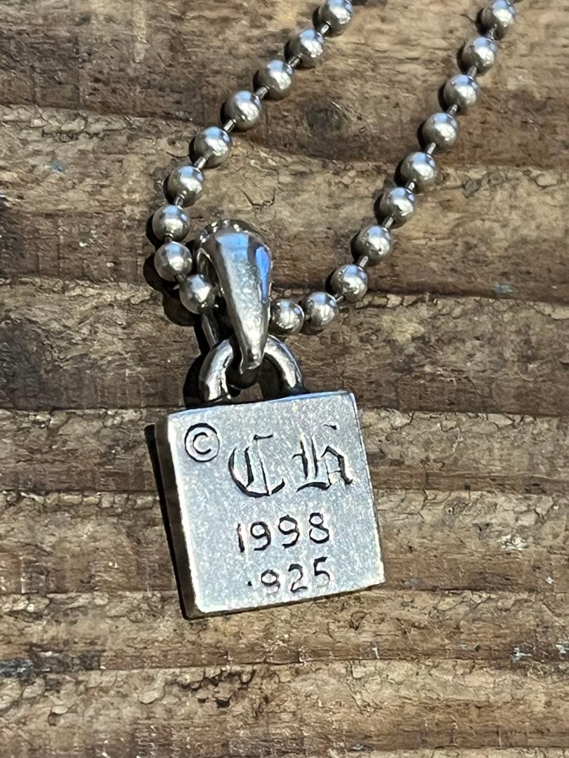 クロムハーツ フレームド CHプラス 1ダイヤ チャーム 925 シルバー