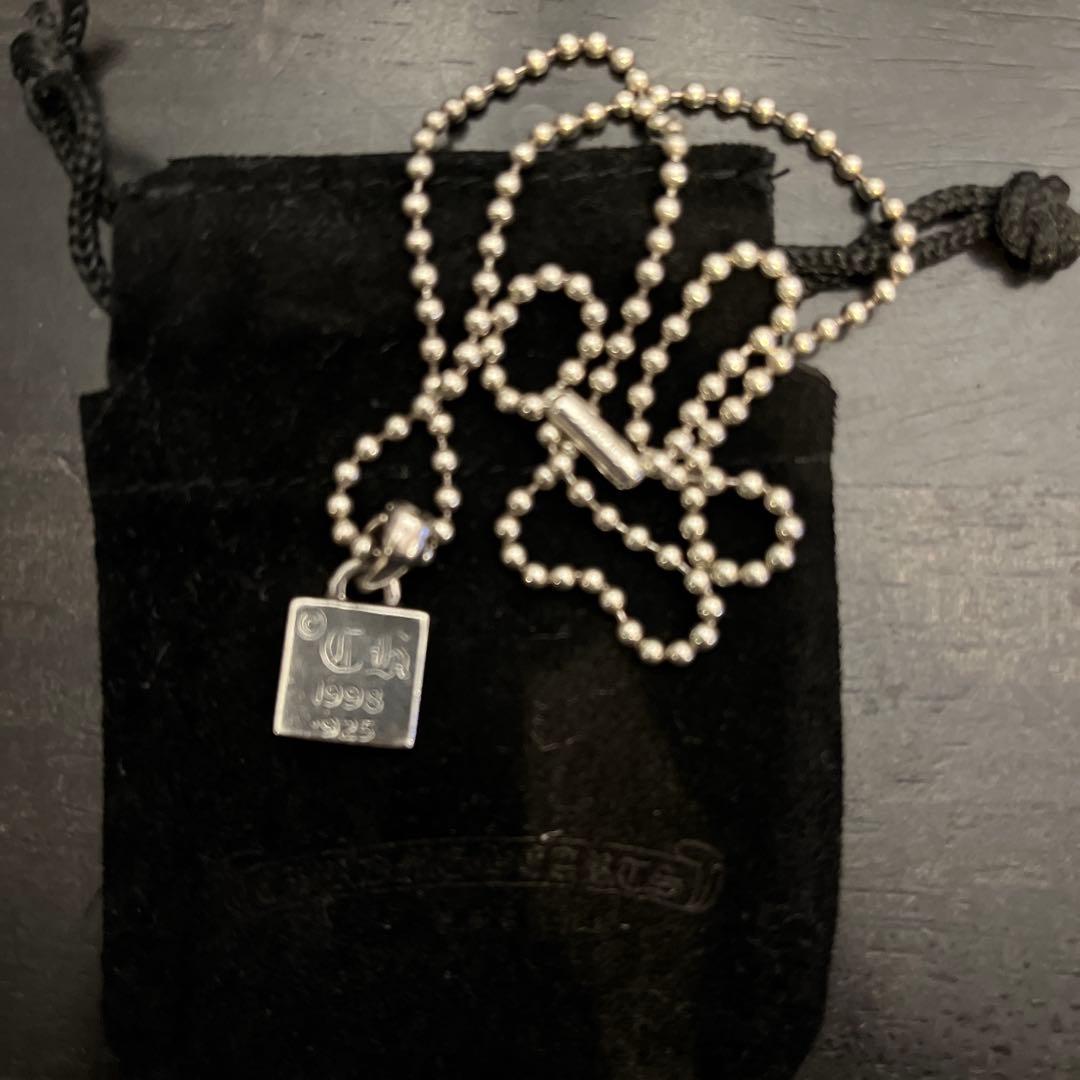 クロムハーツ フレームド CHプラス 1ダイヤ チャーム 925 シルバー