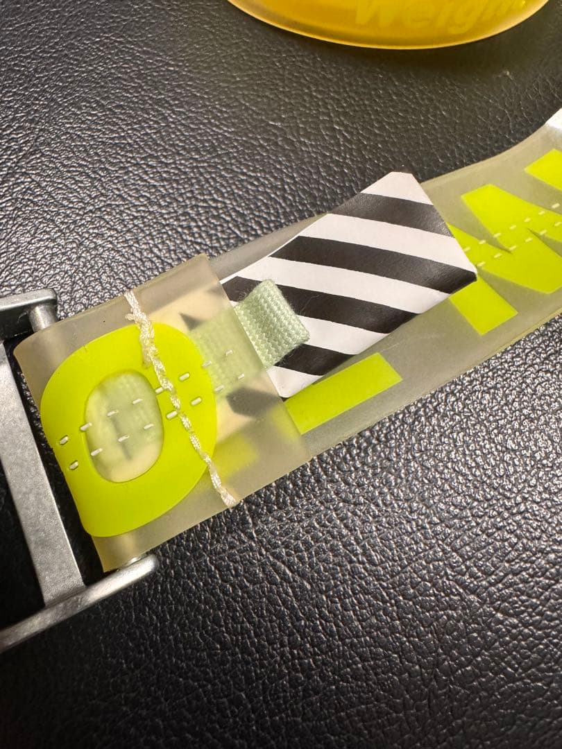 OFFWHITE ラバーベルト イエローベルト オフホワイト