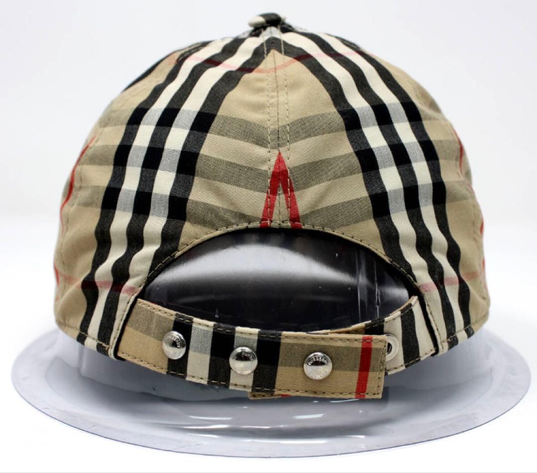 定価4.7万 美品 バーバリー ティッシ期 TBロゴ ノバチェック キャップ