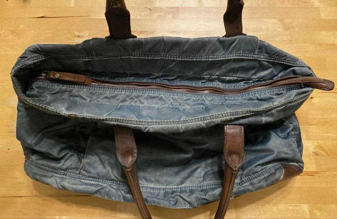 diesel ディーゼル　トートバッグ ナイロン　レザー　ジップ