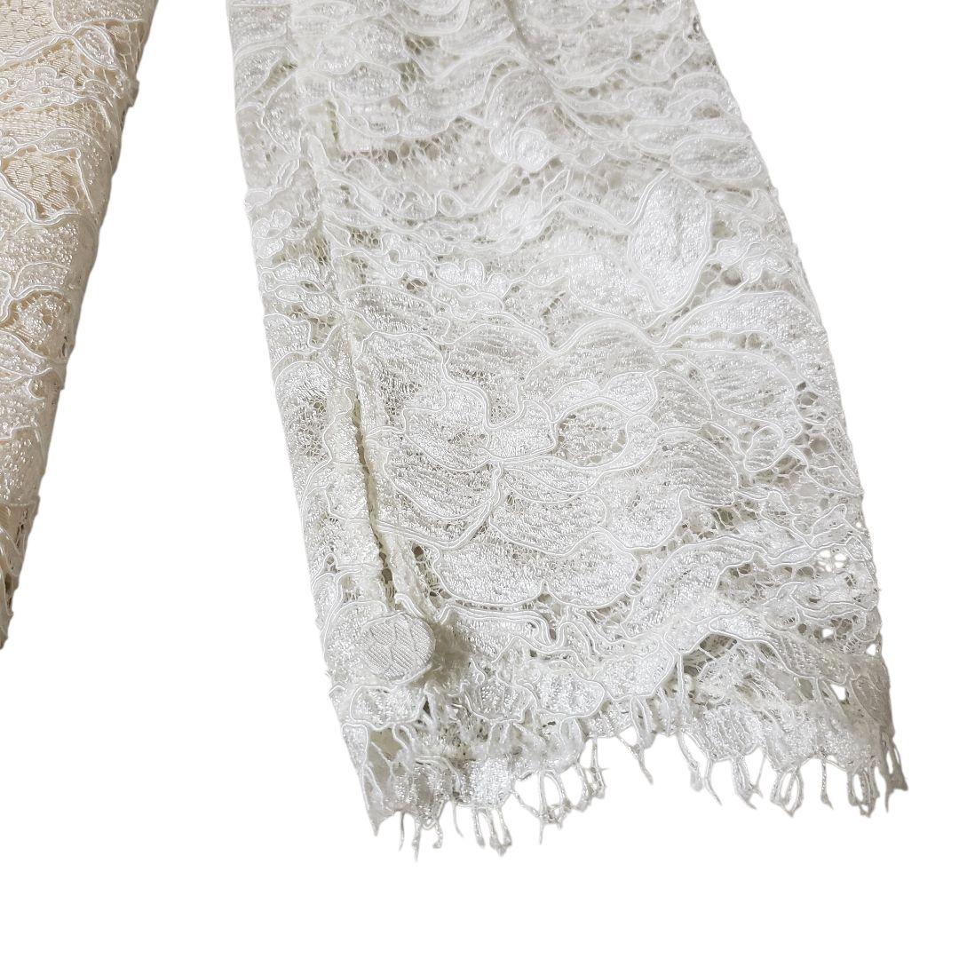 サンローラン SaintLaurent　レーストリム　サテン　ドレス　ワンピース