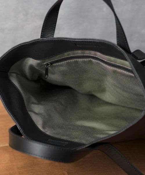 パトリックステファン レザートートバッグ ブラック 本革