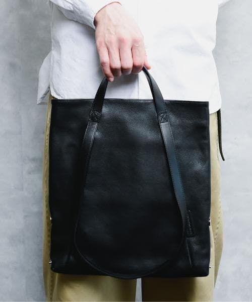 パトリックステファン レザートートバッグ ブラック 本革