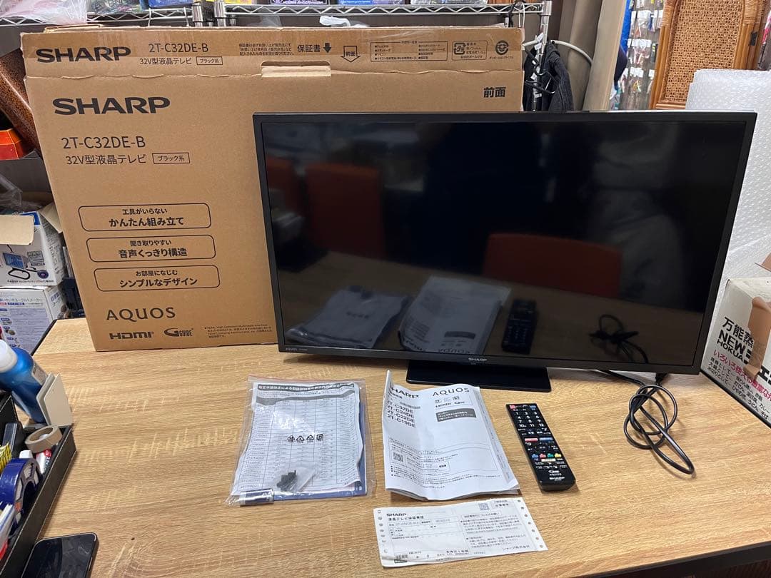 2022年製シャープ 32V型 液晶テレビ AQUOS 2T-C32DE