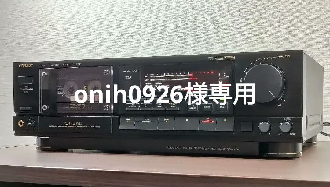 ビクター TD-V711 ３ヘッドカセットデッキ【録音再生良好】③