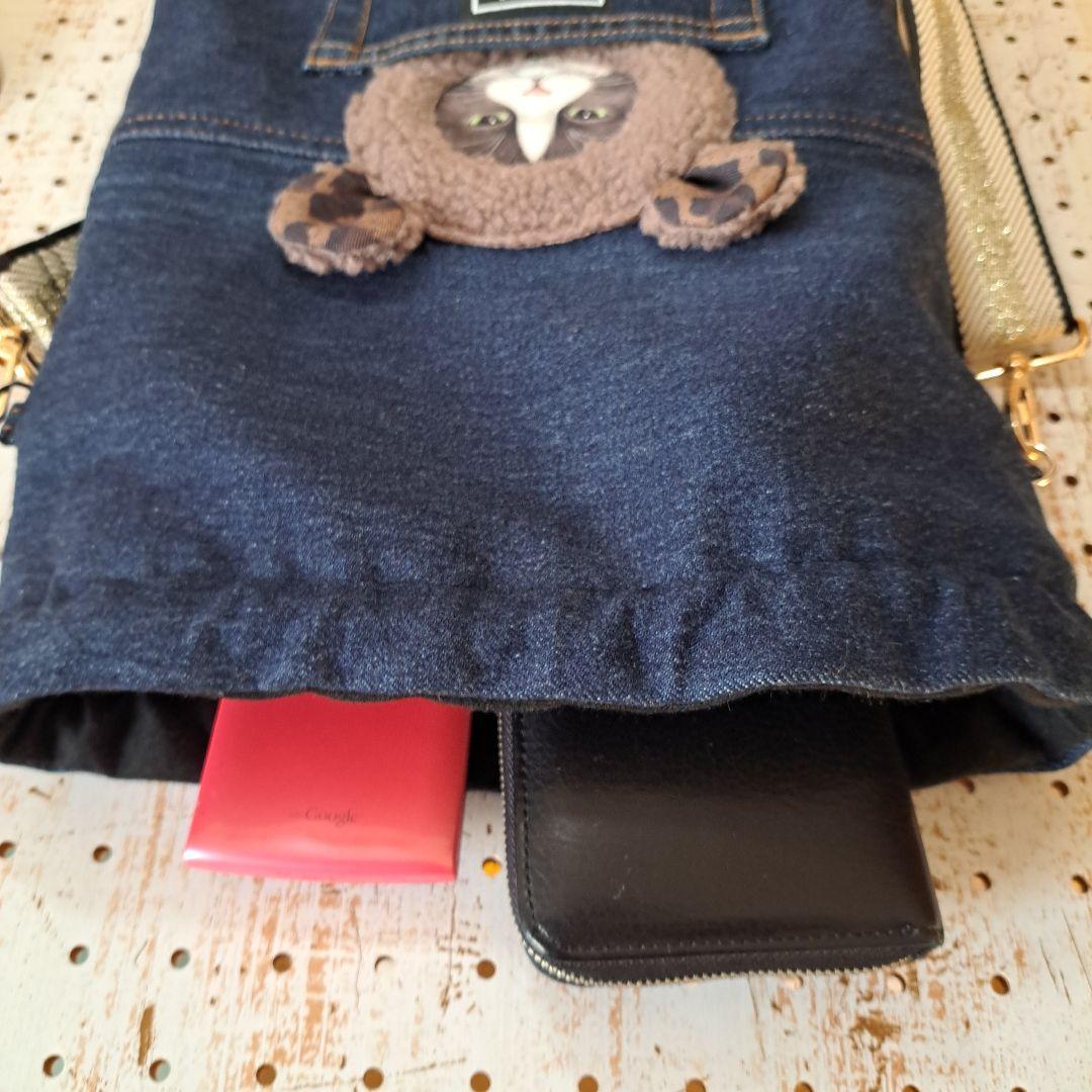 ☆*☆様 コヤンイサムチョン　デニムリメイク巾着トートバッグ