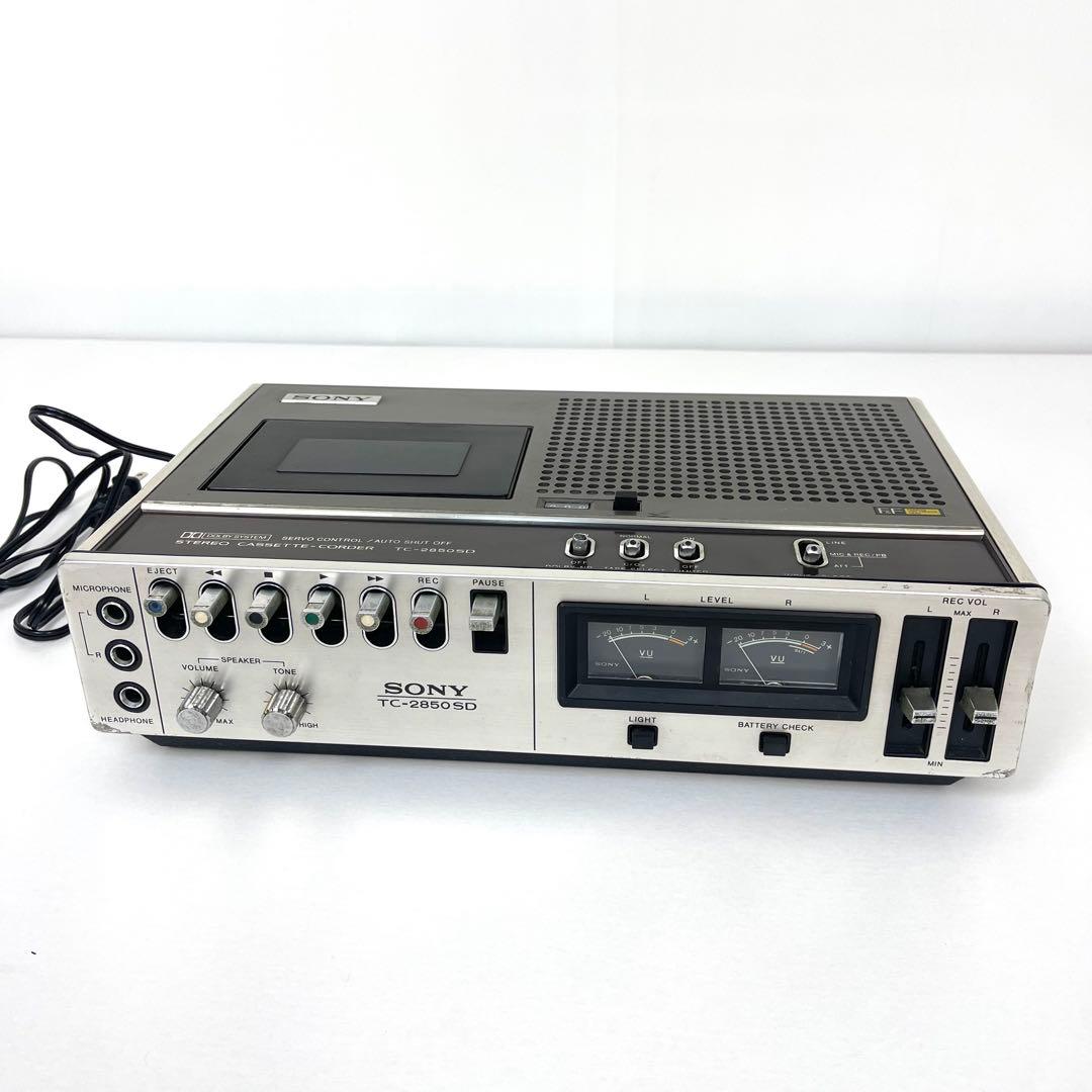 SONY TC-2850 SD カセットレコーダー　デンスケ 動作品