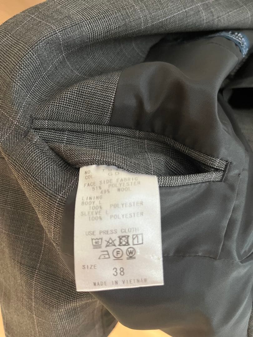 【美品】THE SUIT COMPANY スーツ　上下セットアップ チェック柄