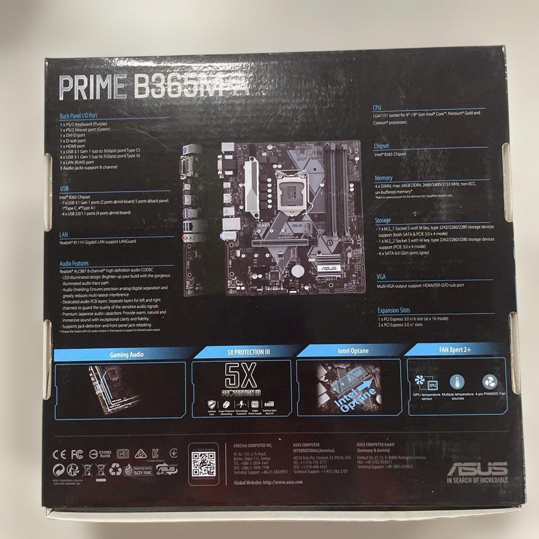 マザーボード ASUS PRIME B365M-A