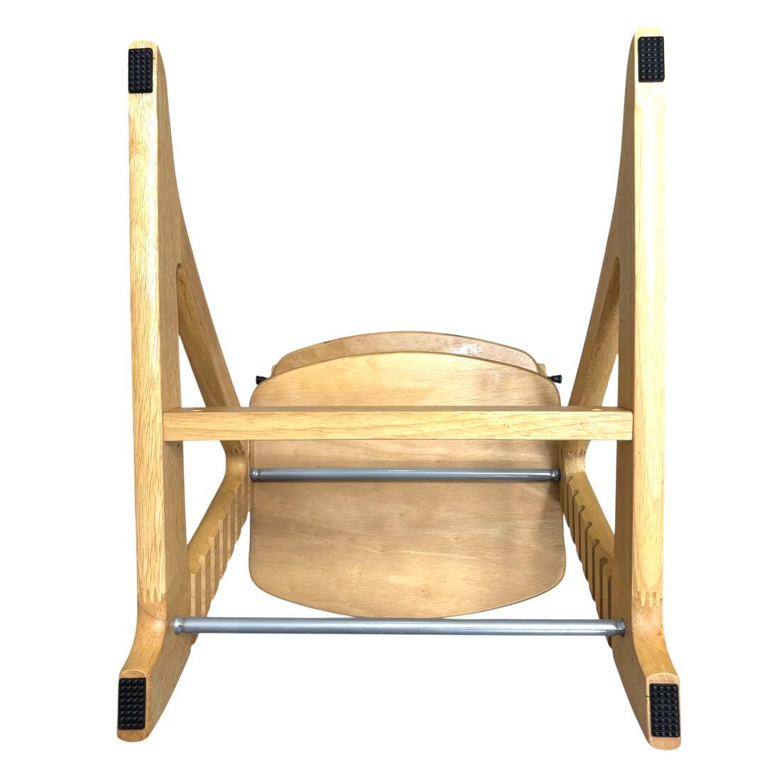 美品 大和屋 ヤマトヤ すくすくチェア スリムプラス テーブル付 ナチュラル