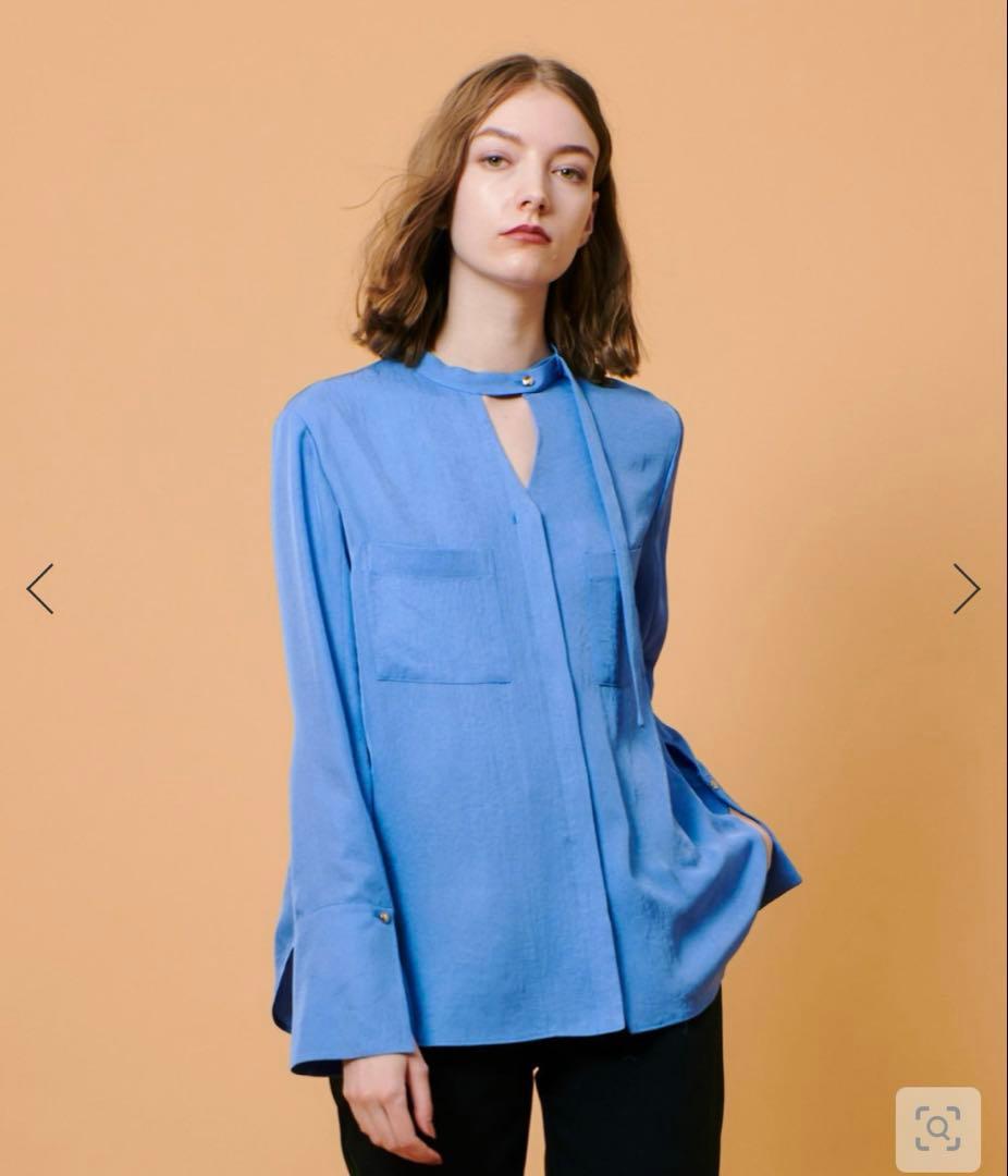 【美品】allureville　フリュイドオーバーラップブラウス　ルルウィルビー