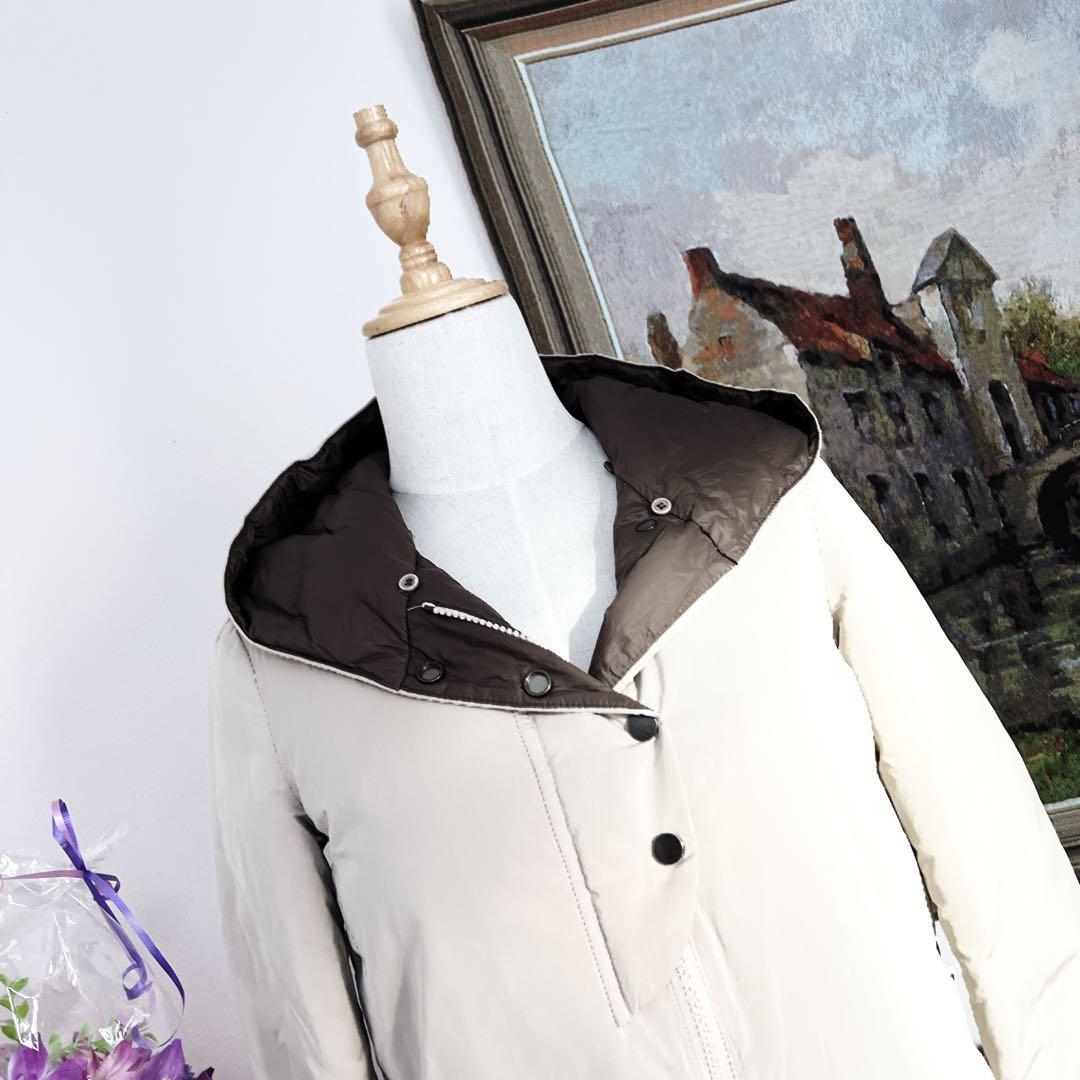 美品　ブルネロクチネリ プレシャスベージュ　ダウン　ジャケット コート ロング