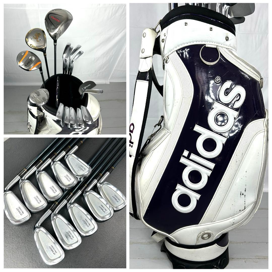 本格派 メンズゴルフクラブ 15本 フルセット ゴルフセット お試しセット