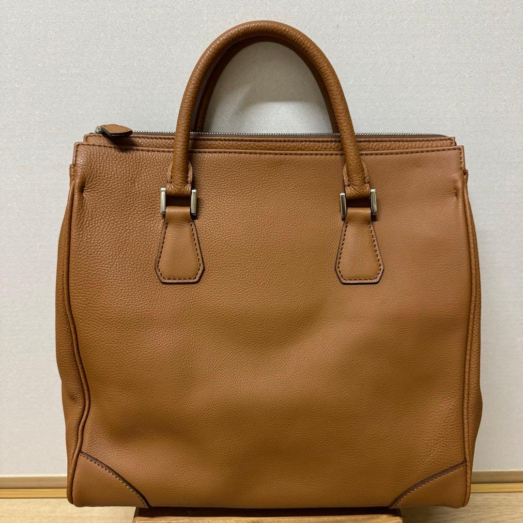 極上！銀座ヨシノヤ　ドイツシュリンク　ジップトップ　ビジネストートバッグ　A4