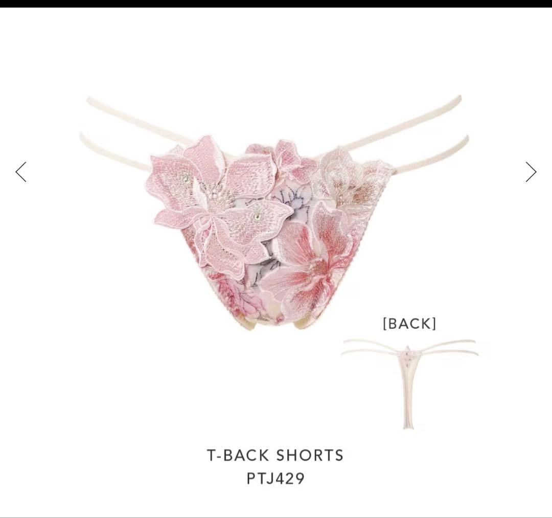 サルート　花柄刺繍ブラジャーショーツセット B65