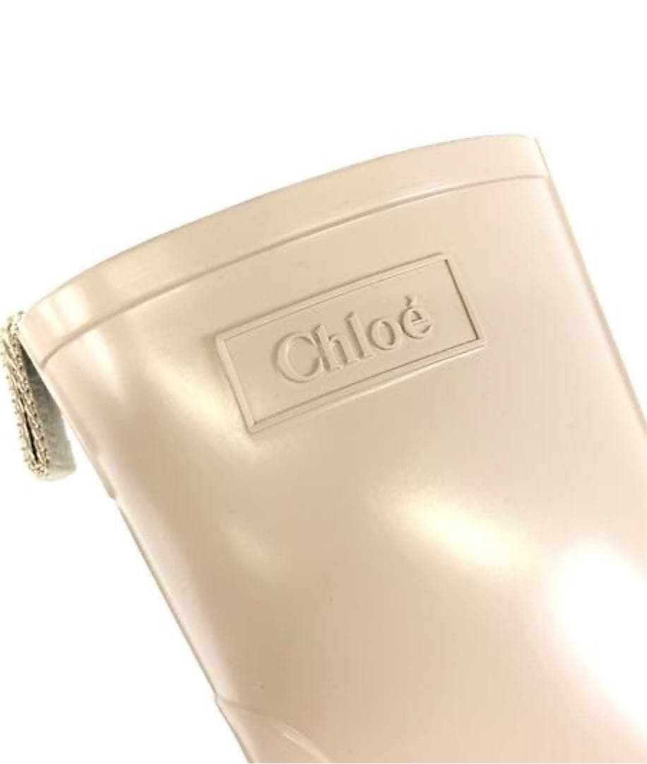 ✨格安✨クロエ　CHLOE　レインブーツ　ベージュ　36サイズ