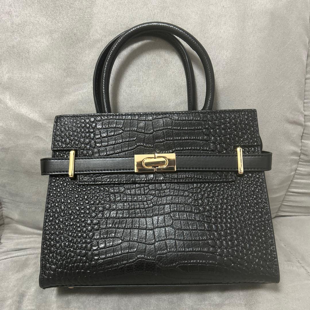 クロコダイル本革　バッグ