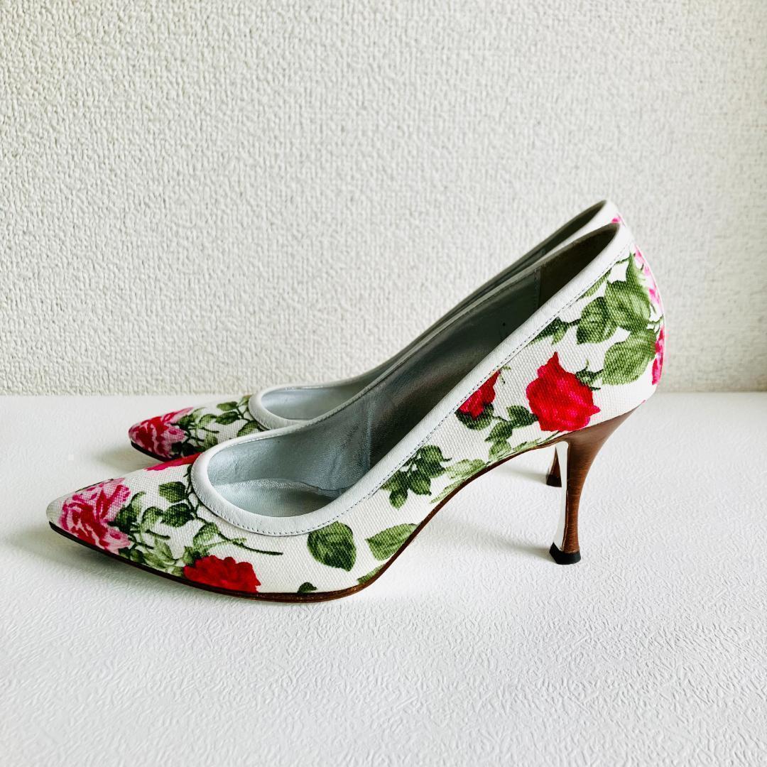 【美品】定価10.34万　ドルチェアンドガッバーナ　イタリア製　フローラルローズ