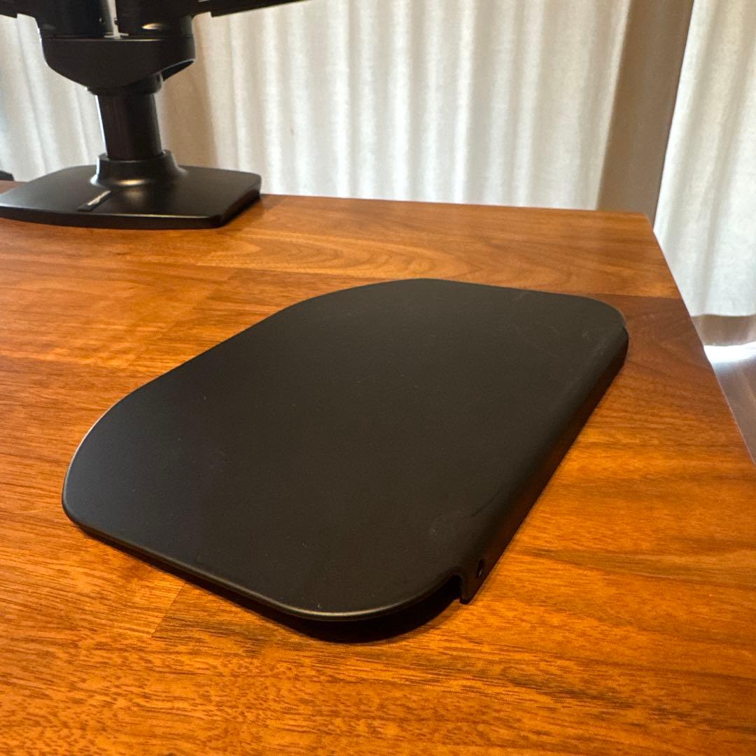 Amazon Basic デュアル モニターアーム、トレー、補強プレート　セット