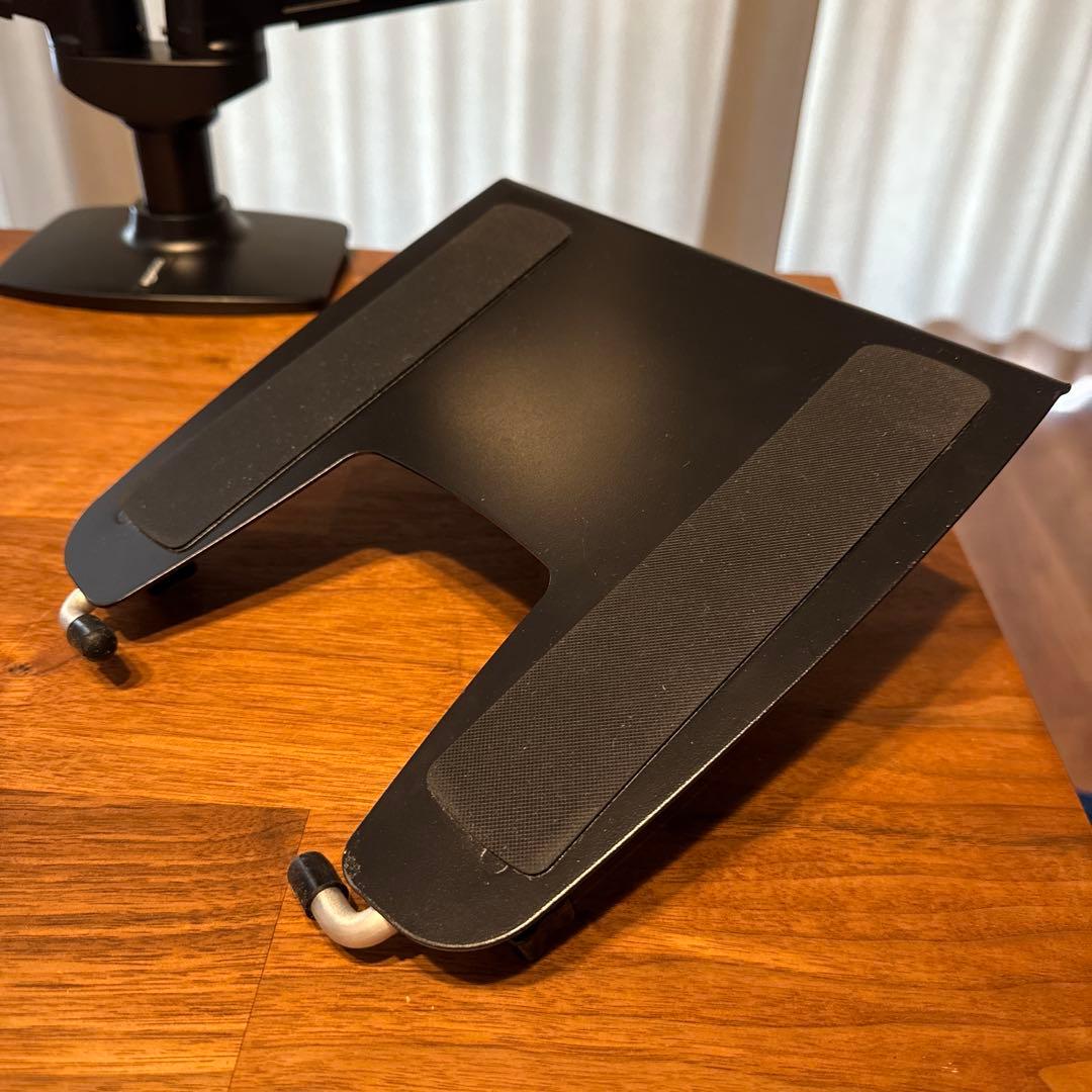 Amazon Basic デュアル モニターアーム、トレー、補強プレート　セット