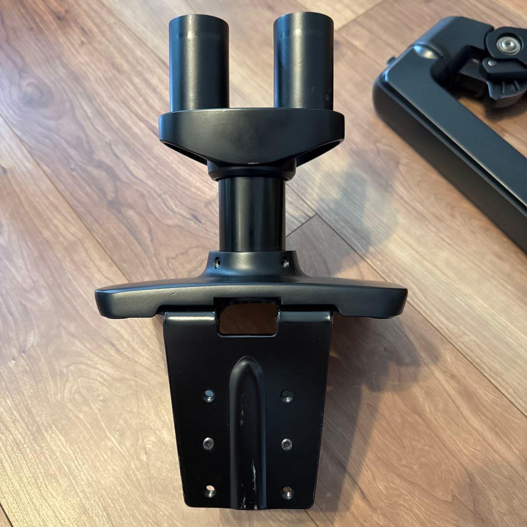 Amazon Basic デュアル モニターアーム、トレー、補強プレート　セット