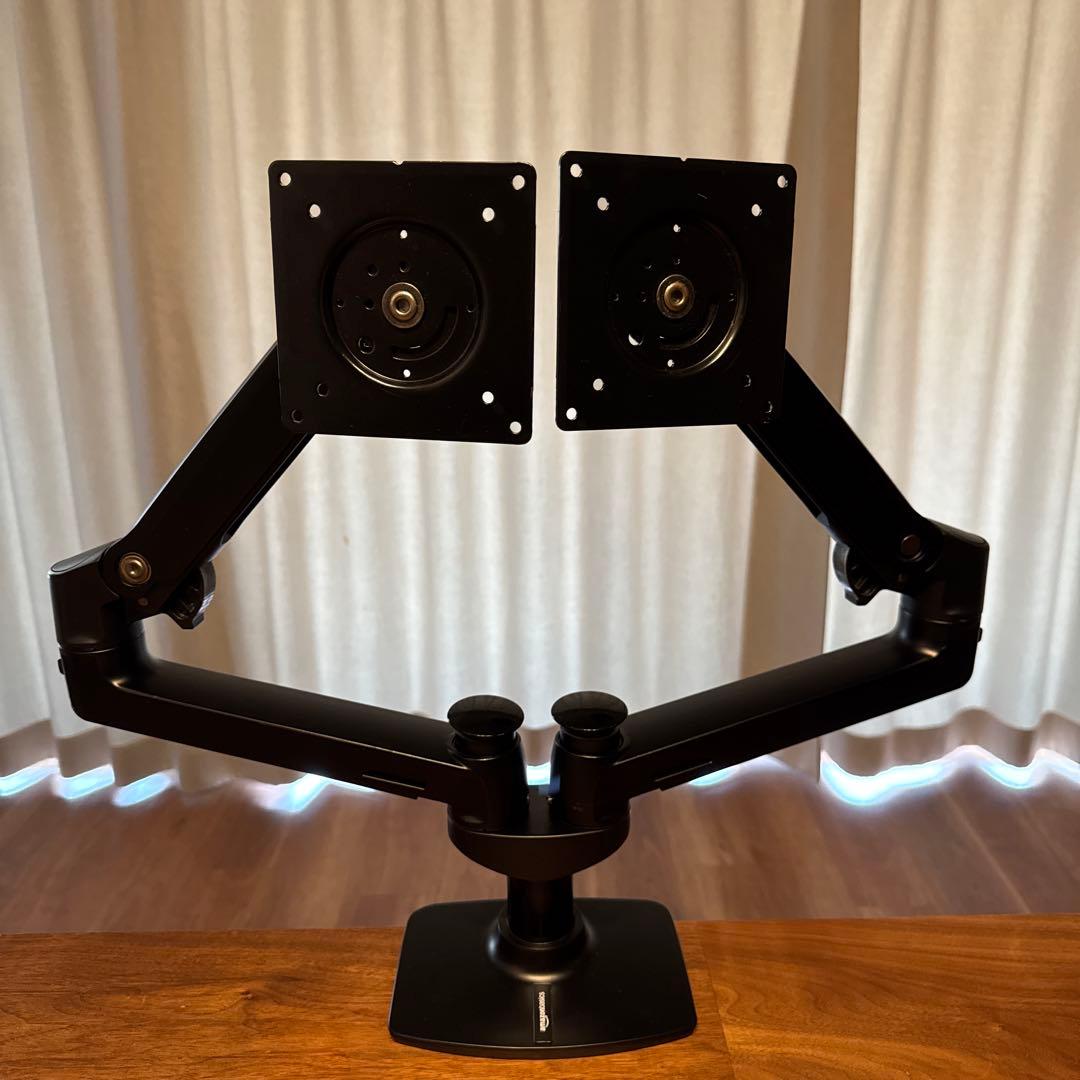 Amazon Basic デュアル モニターアーム、トレー、補強プレート　セット